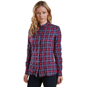 Barlett Shirt in Navy and Red Check