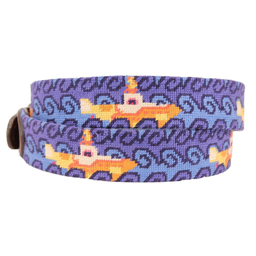 Beneath the Waves Needlepoint Belt by Parlour  - 1