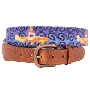 Beneath the Waves Needlepoint Belt by Parlour  - 1