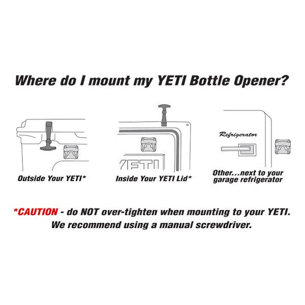 YETI Cooler Accessories: Wall Mounted Bottle Opener