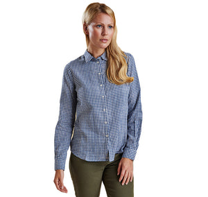 Bower Shirt in Navy Gingham