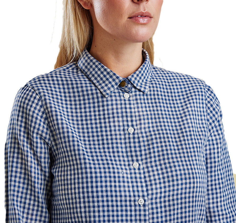 Bower Shirt in Navy Gingham