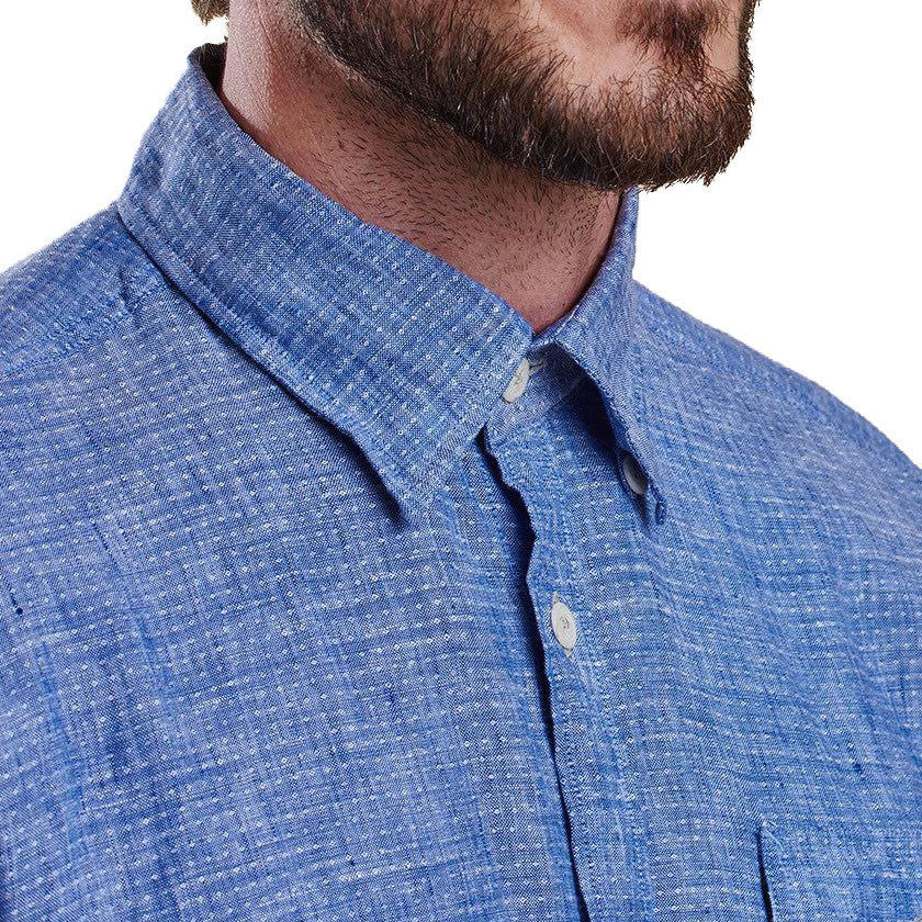 Bowspirit Linen Button Down in Indigo by Barbour  - 3