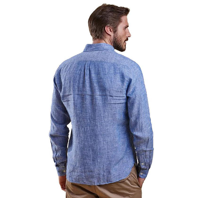 Bowspirit Linen Button Down in Indigo by Barbour  - 1