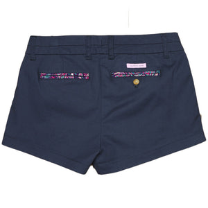 The Brighton Short in Colonial Navy with Paisley by Southern Marsh  - 2
