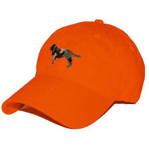 Camo Retriever Needlepoint Hat in Orange  