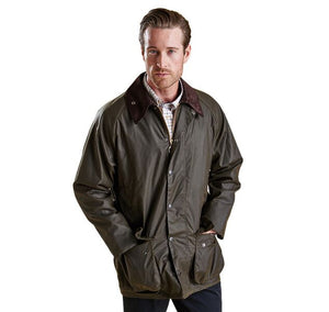 Classic Beaufort Waxed Jacket in Olive