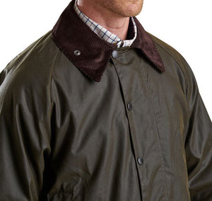 Classic Beaufort Waxed Jacket in Olive