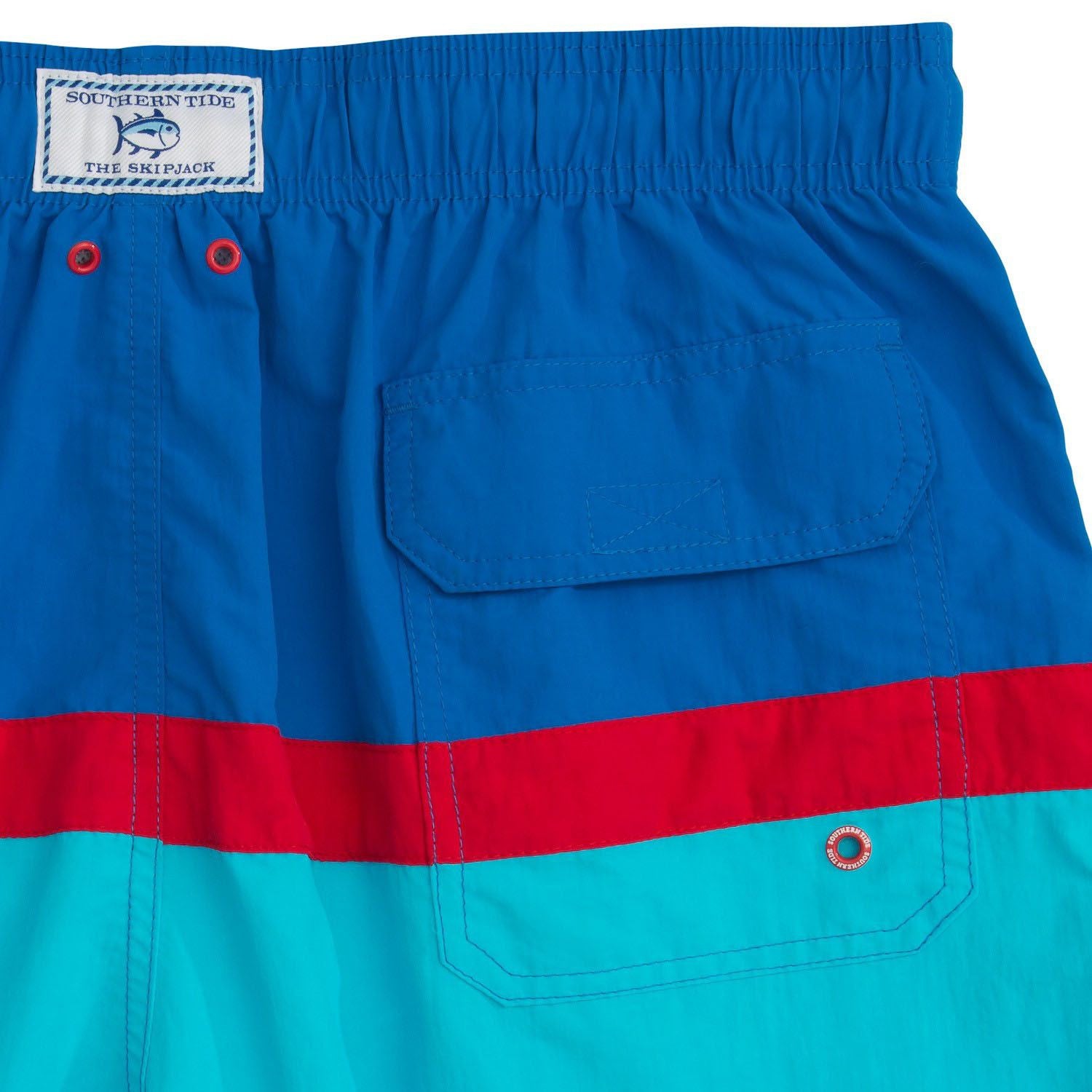Color Block Swim Trunk in Royal Blue   