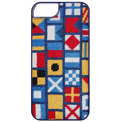 Nautical Alphabet Needlepoint iPhone 6 Case  