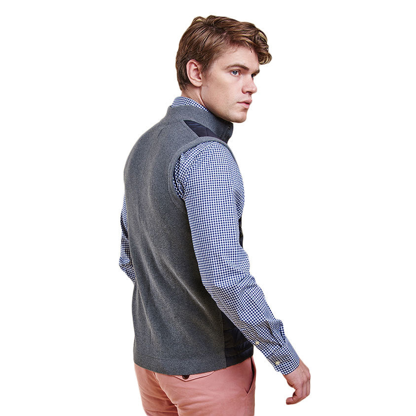 Essential Gilet in Mid Grey by Barbour  - 2