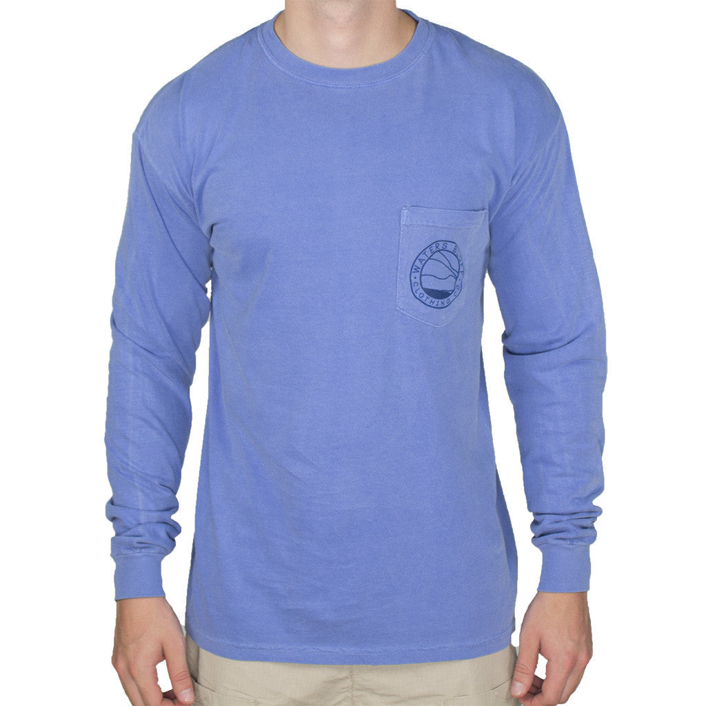 Fly Fisher Long Sleeve Tee Shirt in Flo Blue   - 2
