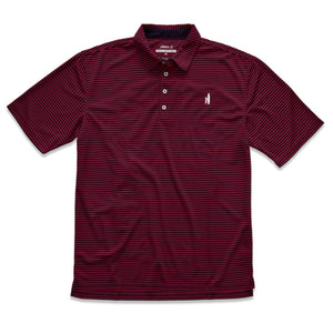 The Fringe "Prep-Formance" Polo in Samba and Eclipse   