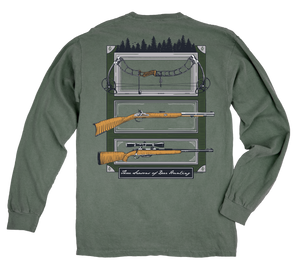 Seasons of Hunting Long Sleeve Tee in Light Green by Fripp & Folly 