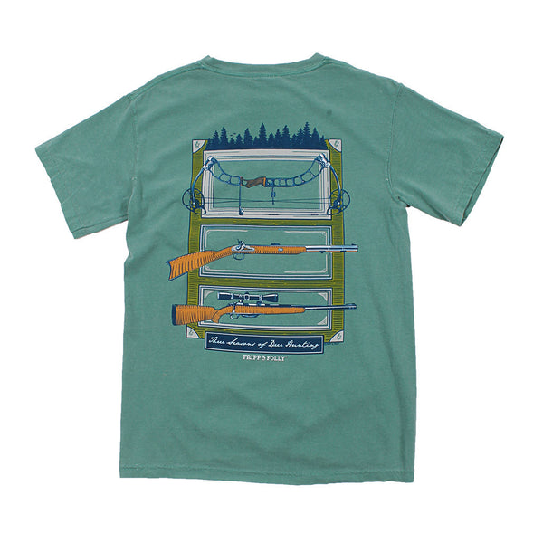 Fripp & Folly Seasons of Hunting Tee in Light Green