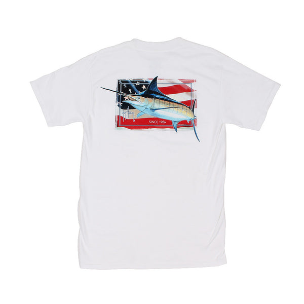 Guy Harvey Black Magic Tee in White