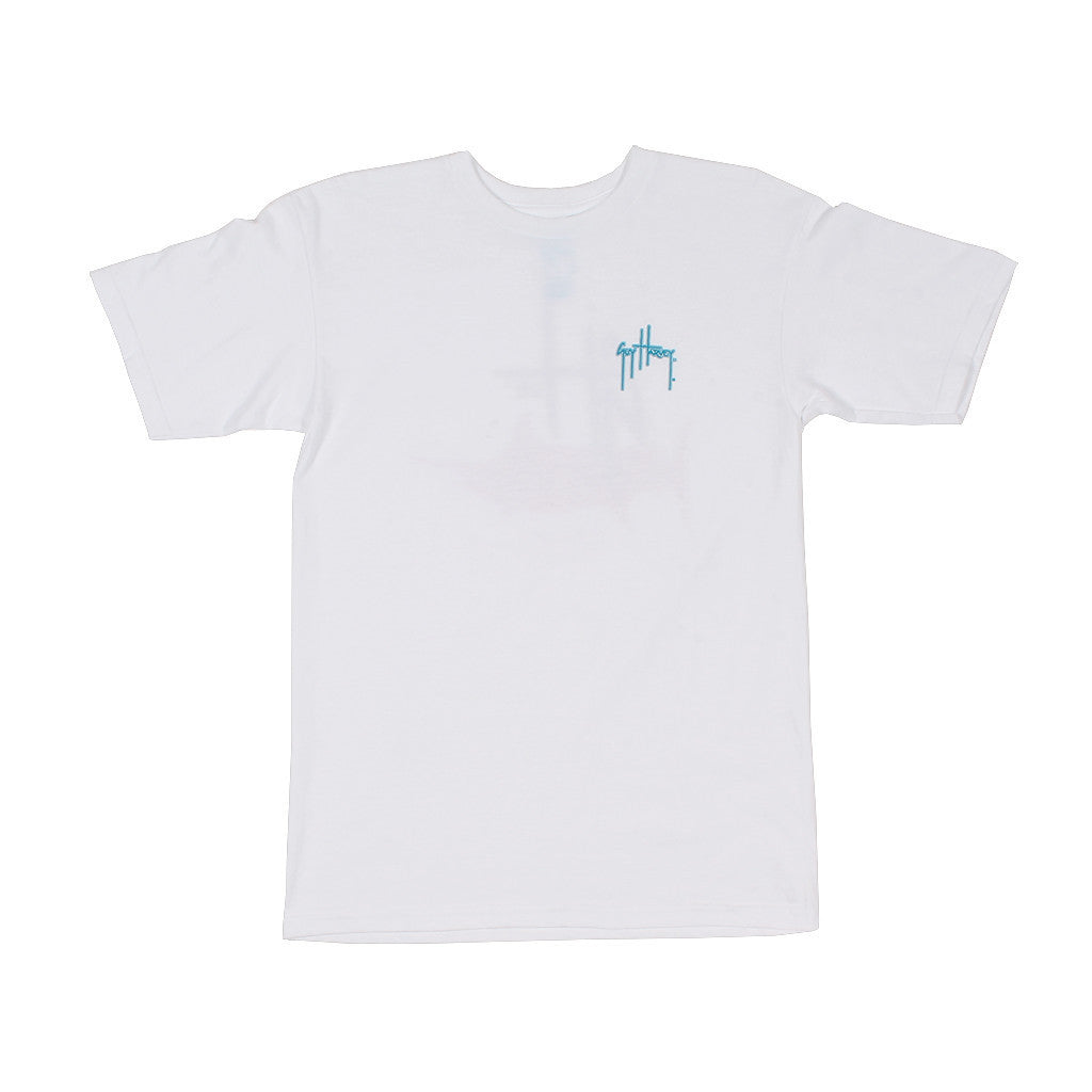 Initial Logo Tee in White by Guy Harvey