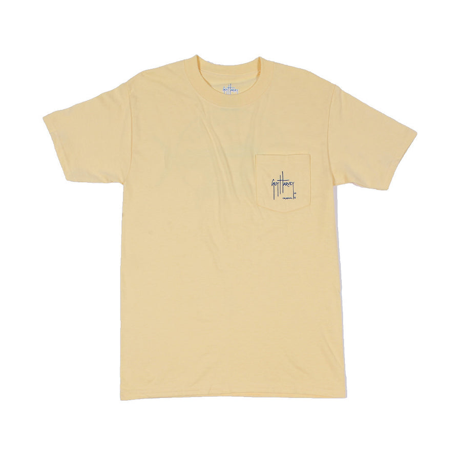 Guy Harvey Members Only Tee in Yellow