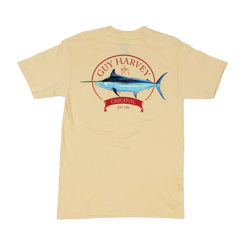 Guy Harvey Members Only Tee in Yellow
