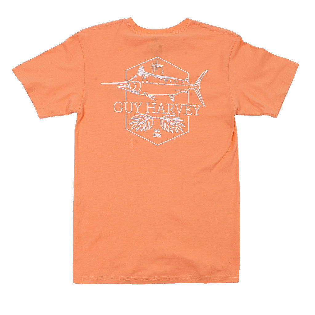 Guy Harvey Scratchy Tee in Mango