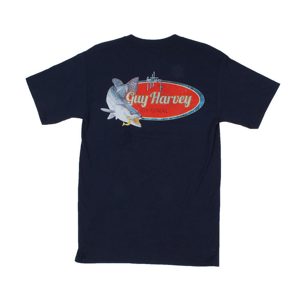 Guy Harvey Speckles Tee in Navy