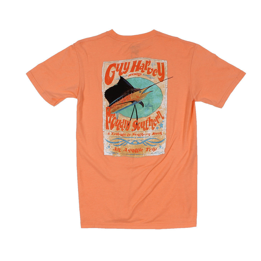 Guy Harvey Trippy Tee in Mango