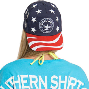 America Snapback Hat in Red, White & Blue    - 1