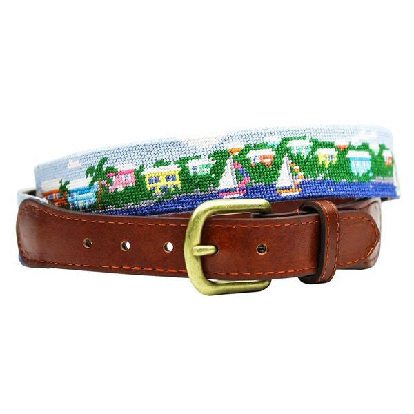 Island Time Needlepoint Belt   