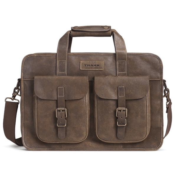 Jackson XL Zip Tote in Walnut American Steer   