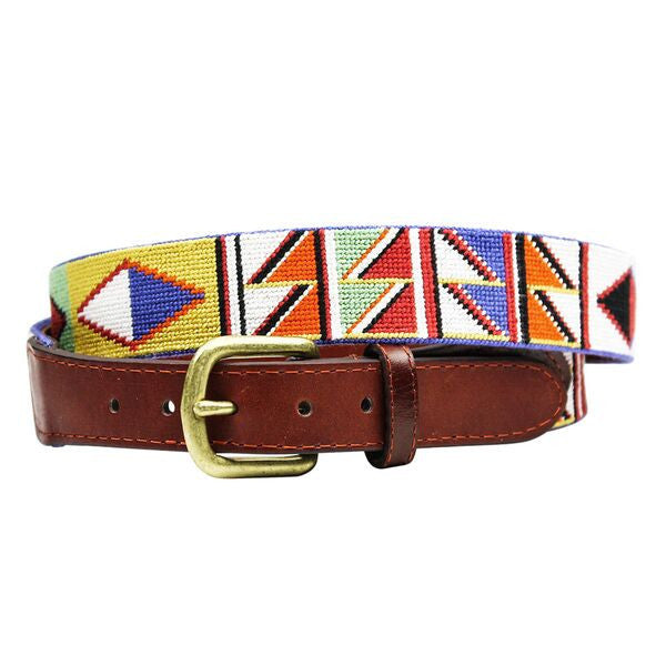 Maasai Needlepoint Belt   