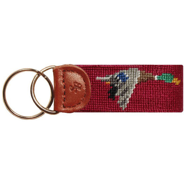 Mallard Key Fob in Garnet  