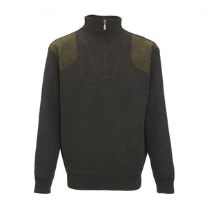 Storm Half Zip Sweater in Loden