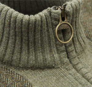 Weymouth Half Zip Jumper in Light Olive Green