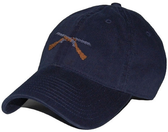 Shotguns Needlepoint Hat in Navy  