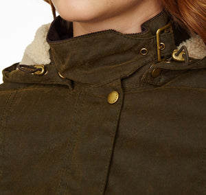 The Convoy Waxed Jacket in Olive Green