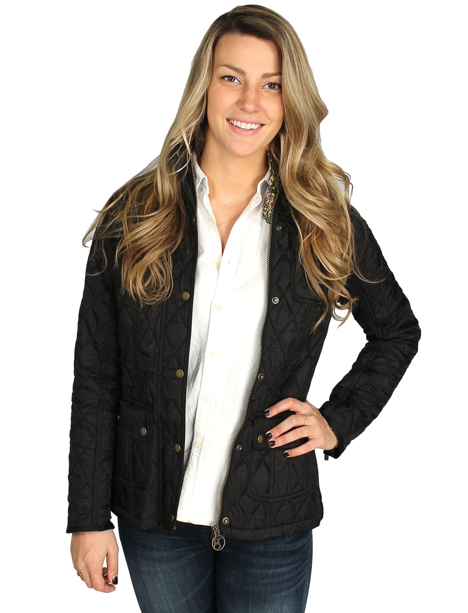 Morris Utility Quilted Jacket in Black FINAL SALE
