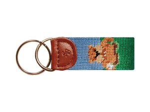 Caddyshack Needlepoint Key Fob in Green  