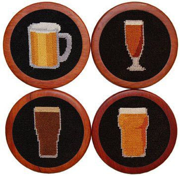 Beer Coasters in Black  