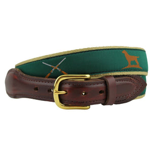 The Essentials Ribbon Belt in Hunter Green by Over Under Clothing 
