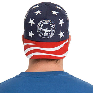 America Snapback Hat in Red, White & Blue    - 3