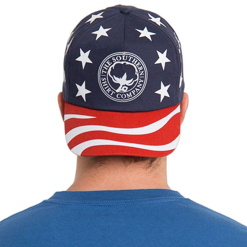 America Snapback Hat in Red, White & Blue    - 1