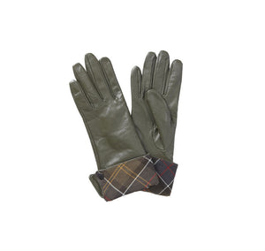 Lady Jane Leather Gloves in Olive
