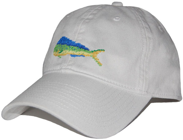 Mahi Needlepoint Hat in White  
