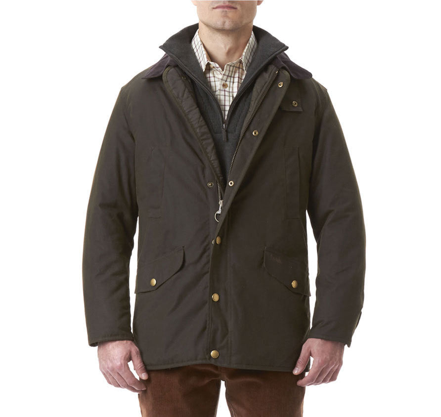 Martindale Waxed Jacket in Olive FINAL SALE