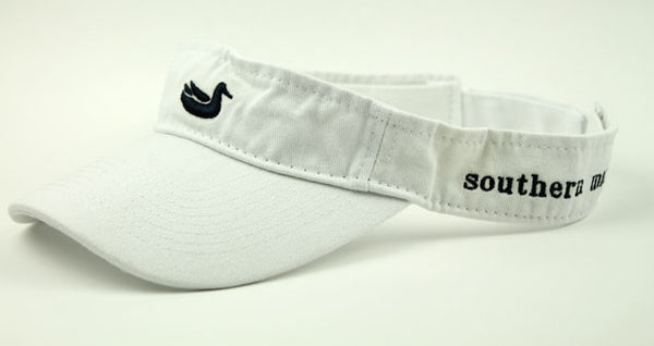 Visor in White with Navy Duck by Southern Marsh 