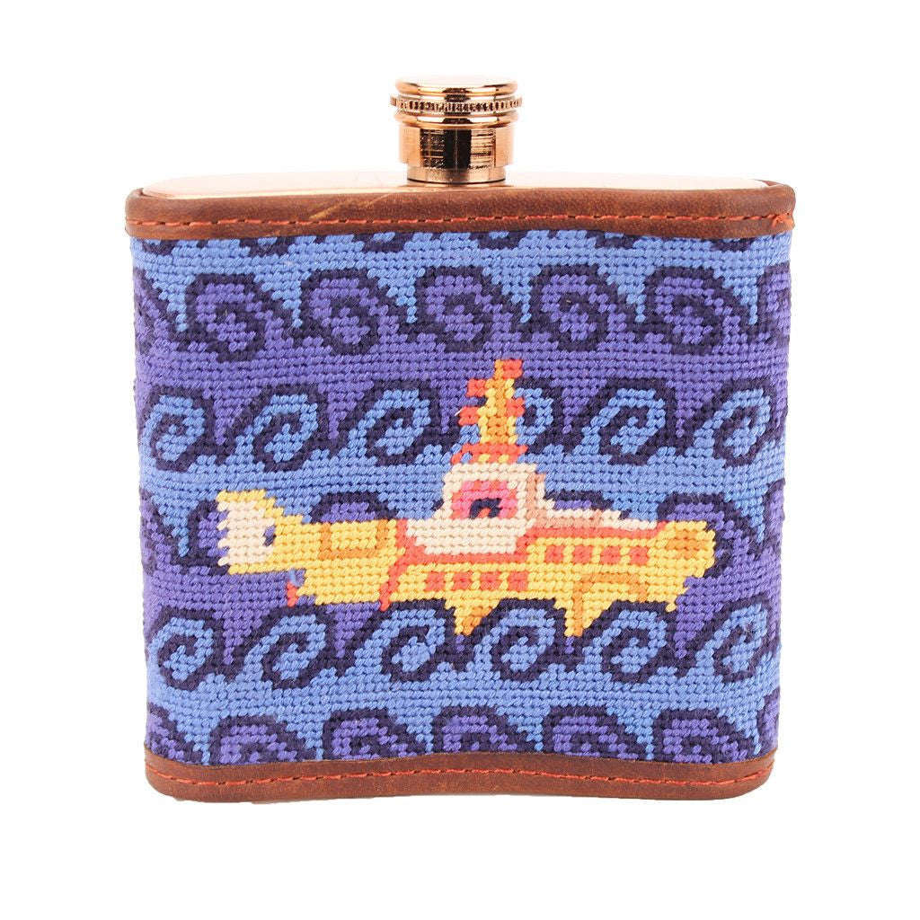 Beneath The Waves Needlepoint Flask by Parlour  - 2