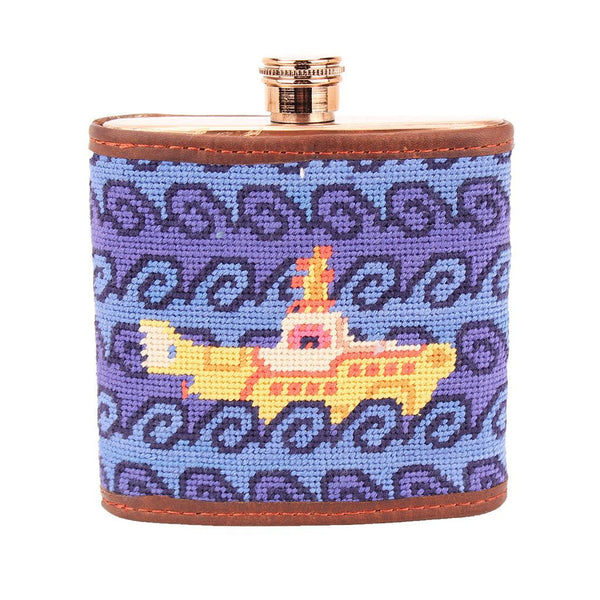 Beneath The Waves Needlepoint Flask by Parlour  - 1