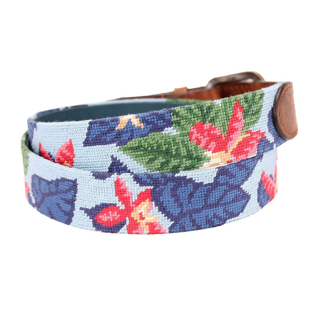 Blue Hawaii Needlepoint Belt by Parlour  - 3