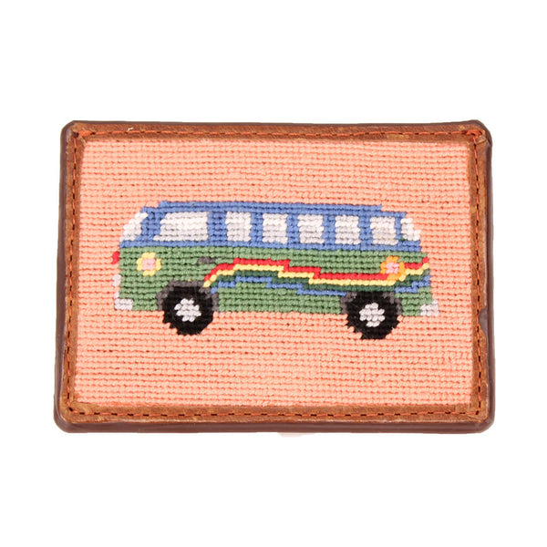 Hippie Bus Needlepoint Credit Card Wallet by Parlour  - 1