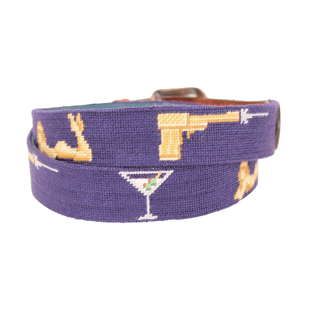 Shaken, Not Stirred Needlepoint Belt by Parlour  - 3